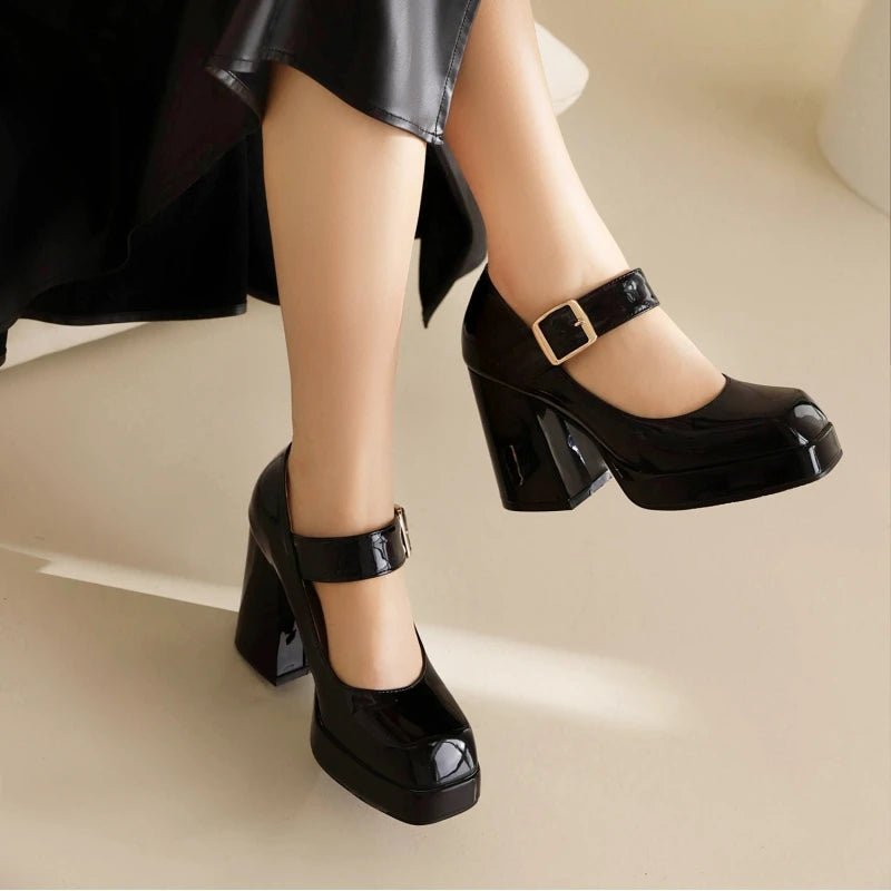 Chaussures Vintage Années 70 Noires - Louise Vintage