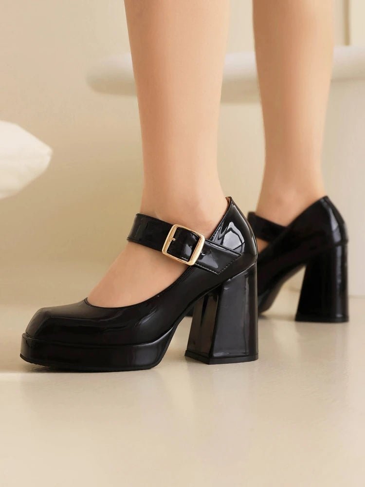 Chaussures Vintage Années 70 Noires - Louise Vintage