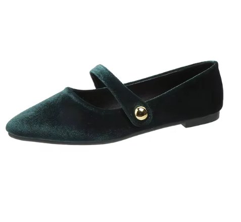 Chaussures Vintage Basses Vertes - Louise Vintage