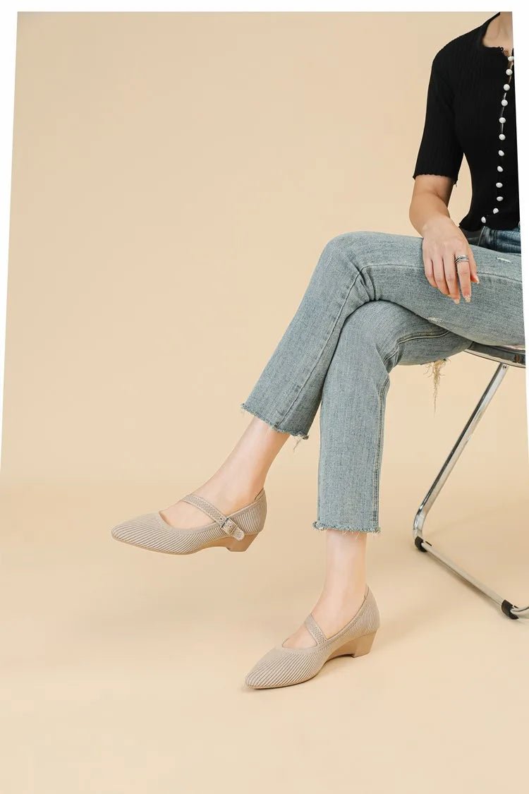 Chaussures Vintage Moderne Beige - Louise Vintage