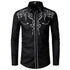 Chemise Vintage Rockabilly Noire Losanges - Louise Vintage