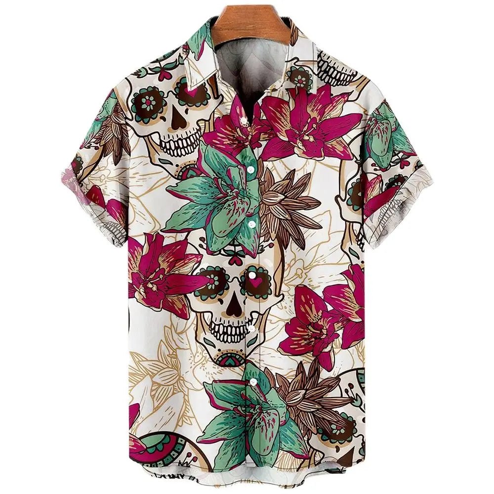Chemise Vintage Rockabilly Skulls - Louise Vintage