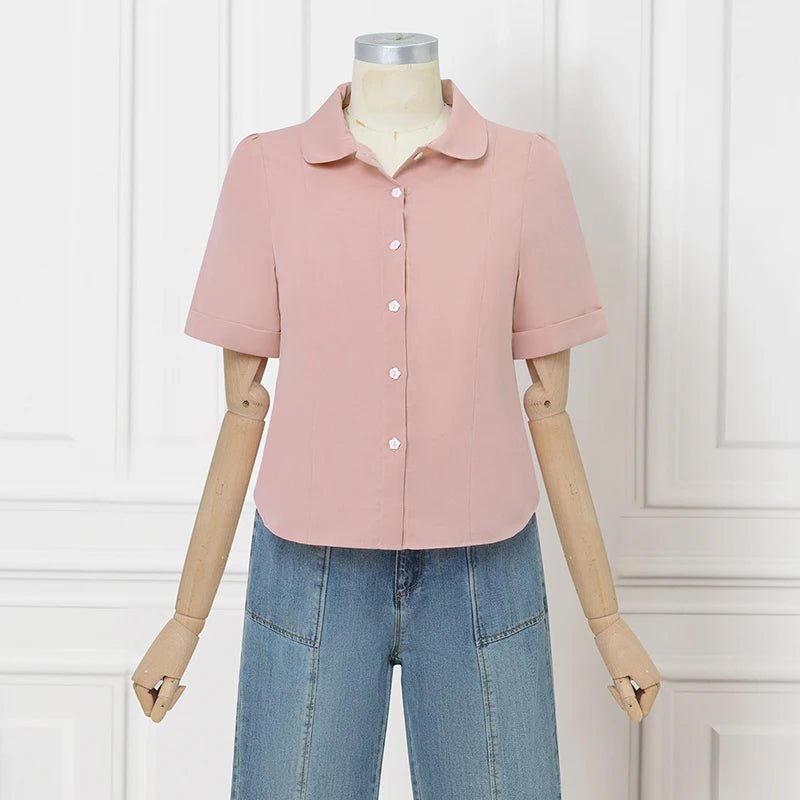 Chemisier Vintage Col Rabattu - Louise Vintage