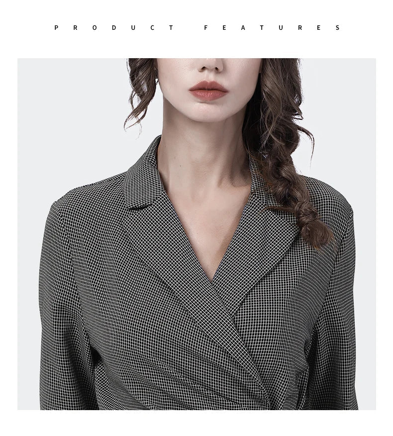Chemisier Vintage Femme Luxe Carreaux - Louise Vintage