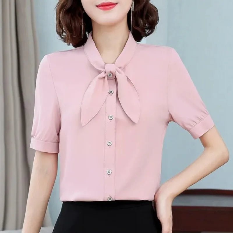 Chemisier Vintage Femme Rose Luxe - Louise Vintage