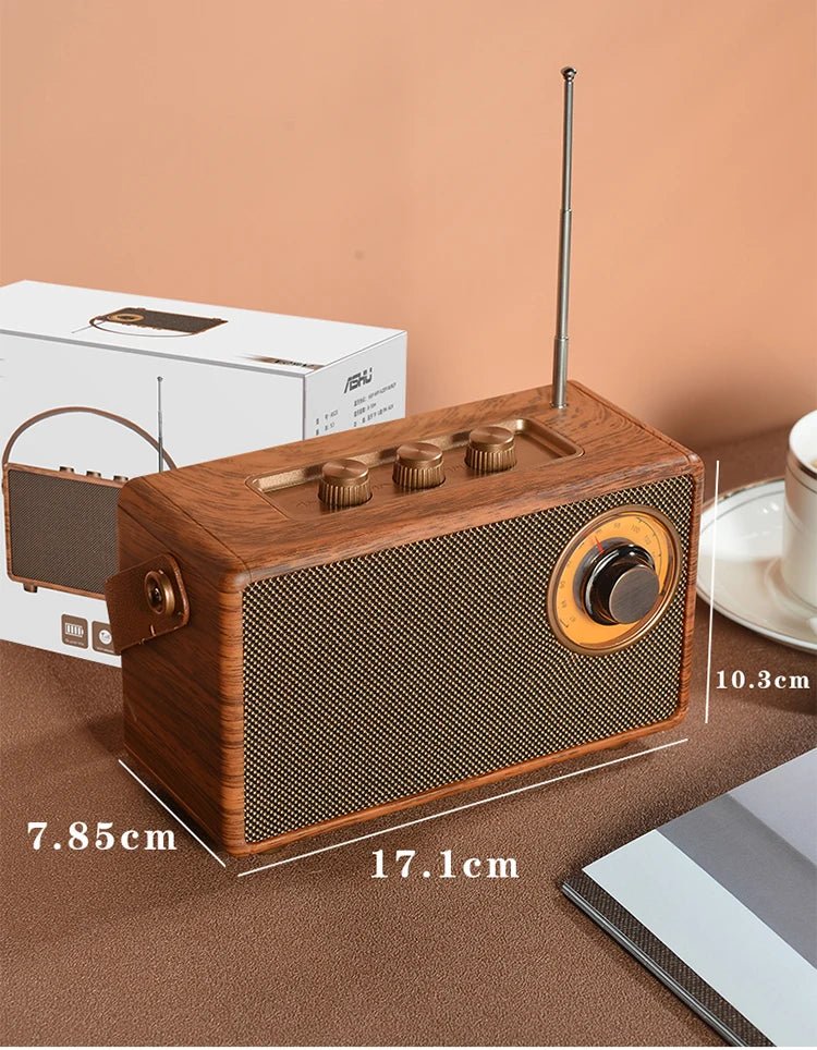 Enceinte sans fil vintage marron - Louise Vintage