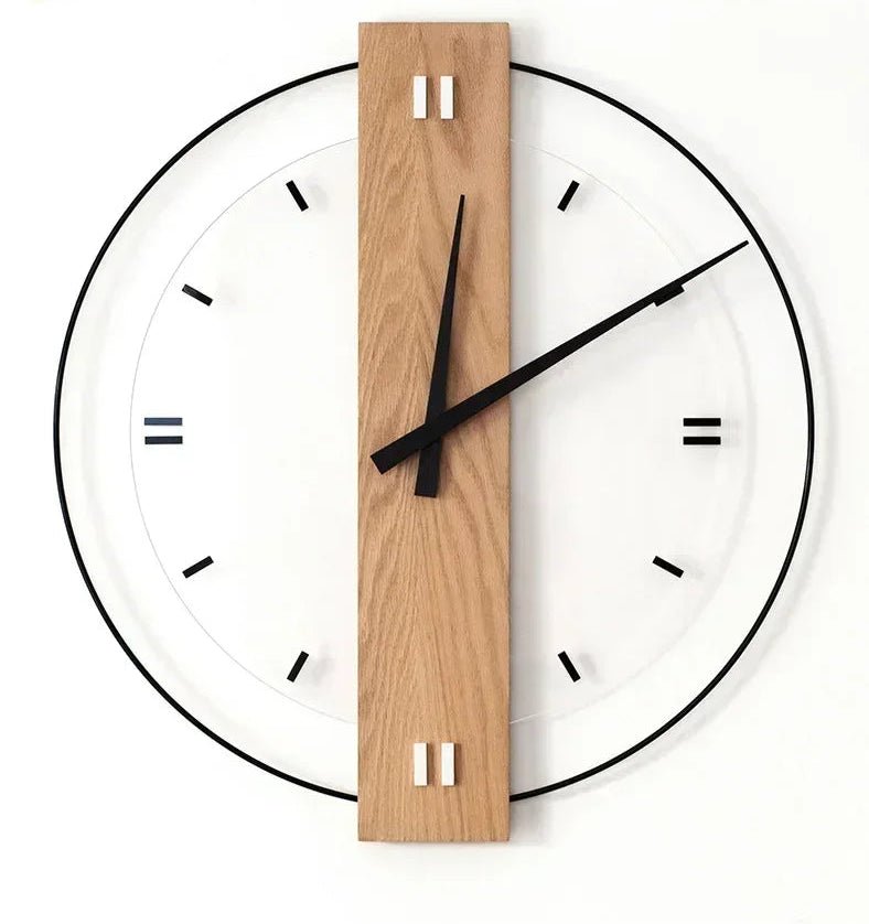 Grande Horloge Murale Vintage Bois - Louise Vintage