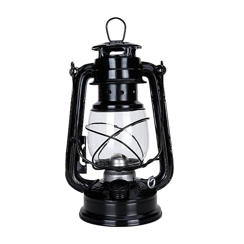 Grande Lampe à Huile Vintage Noir - Louise Vintage