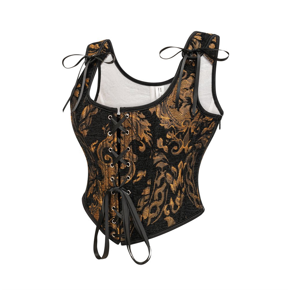 Haut Vintage Bustier Noir - Louise Vintage