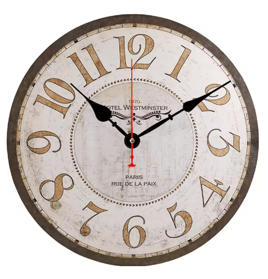 Horloge Murale Géante Style Vintage - Louise Vintage