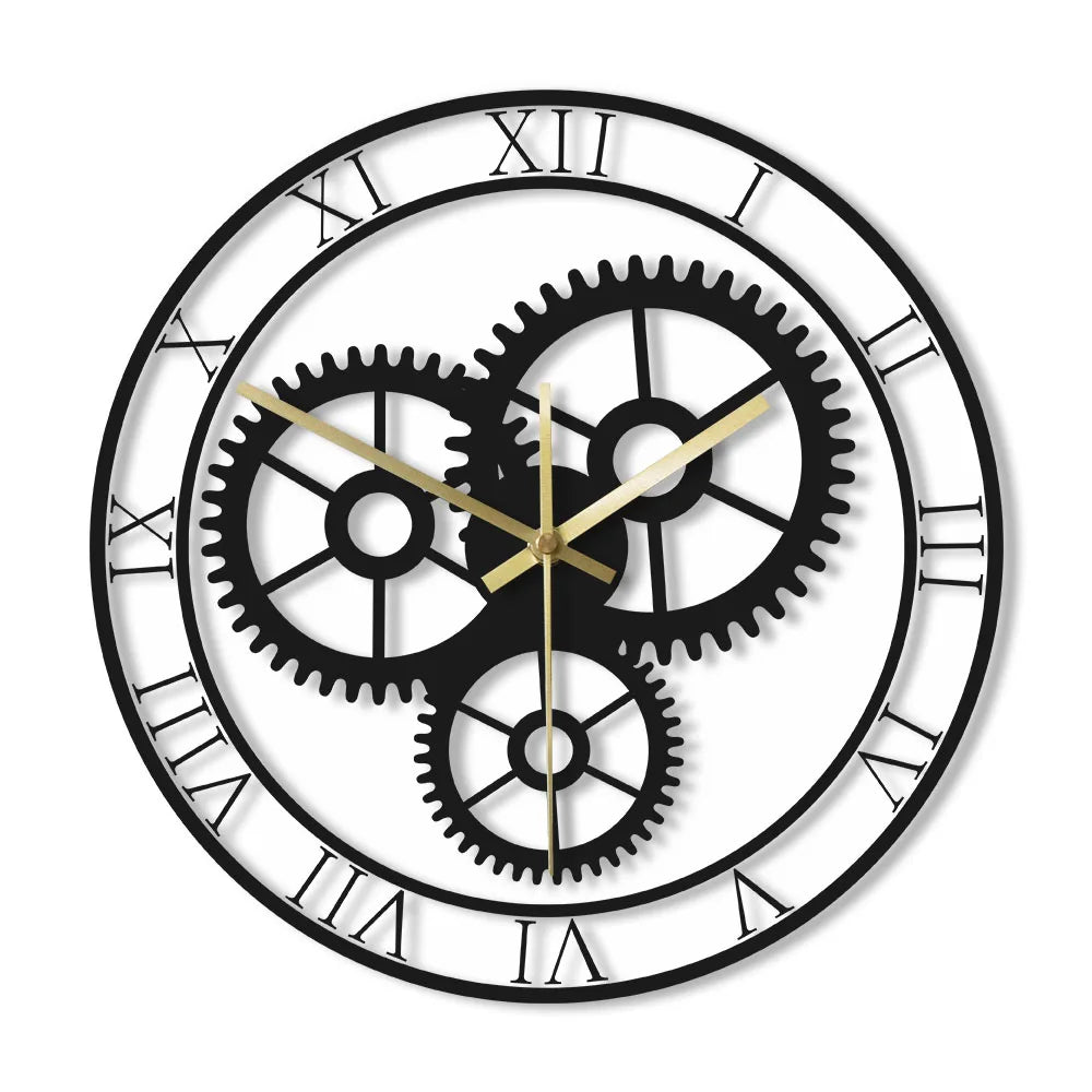 Horloge Murale Vintage avec Engrenage - Louise Vintage