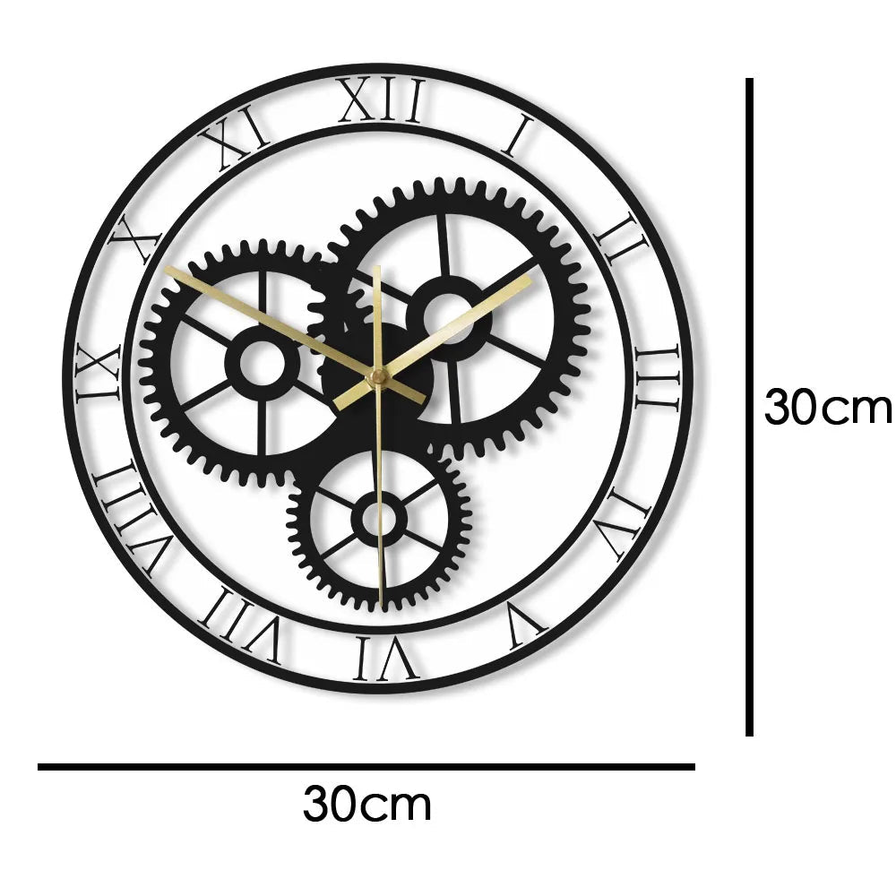 Horloge Murale Vintage avec Engrenage - Louise Vintage