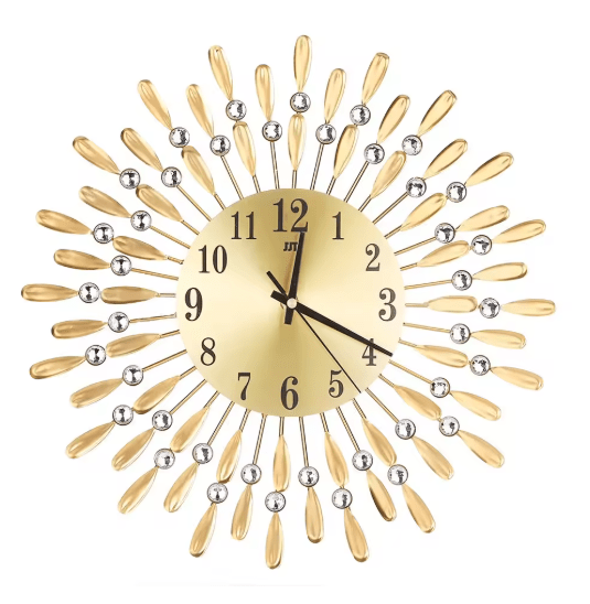 Horloge Murale Vintage Métal Bronze - Louise Vintage