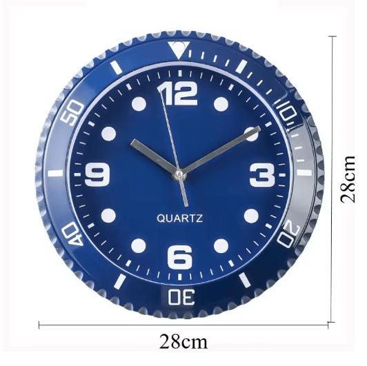 Horloge Murale Vintage Yacht Bleu - Louise Vintage