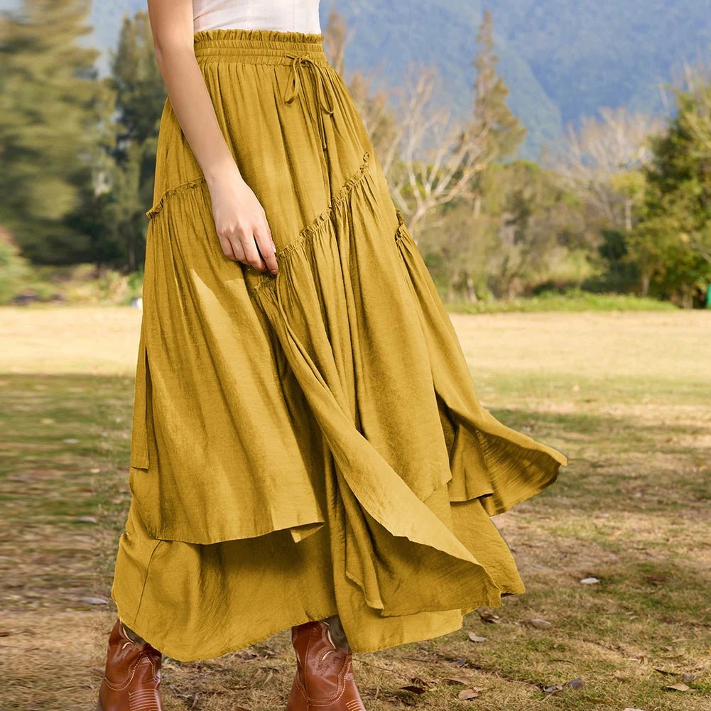 Jupe Longue Vintage Plissée Indienne - Louise Vintage