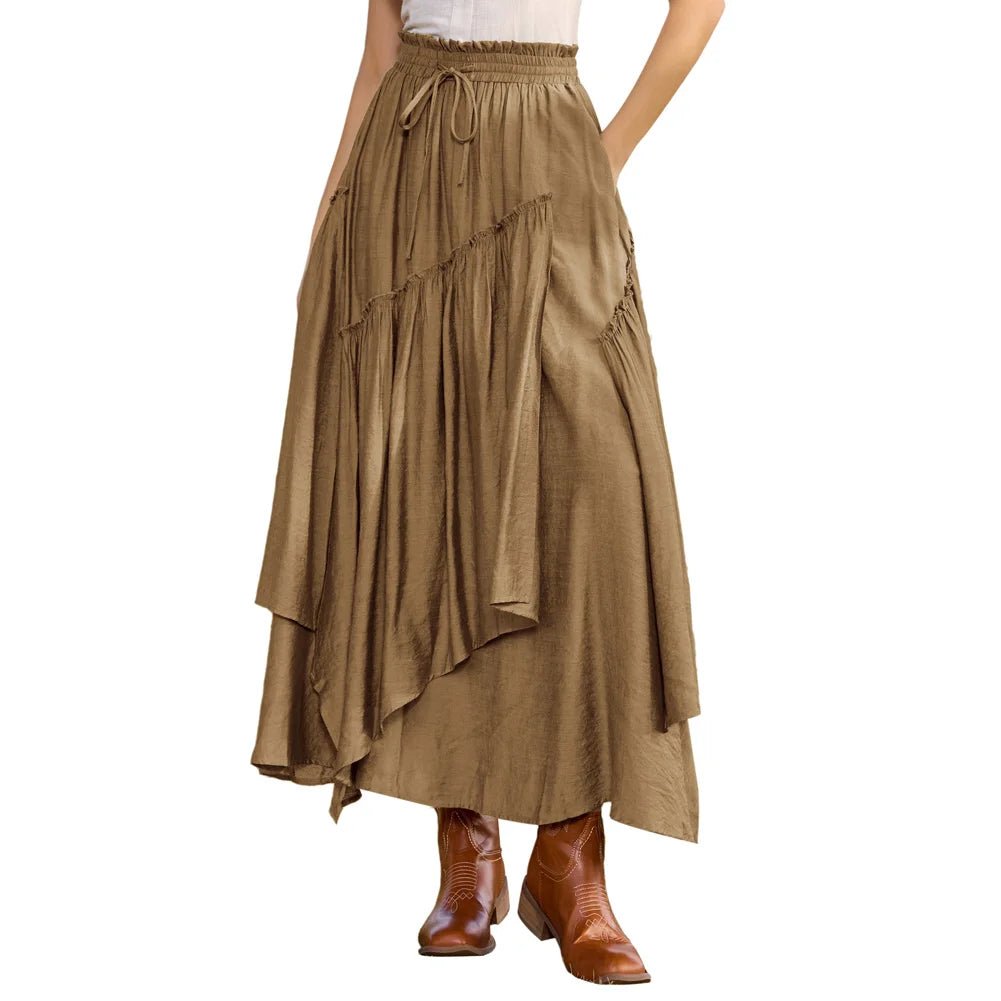 Jupe Longue Vintage Plissée Woodstock - Louise Vintage