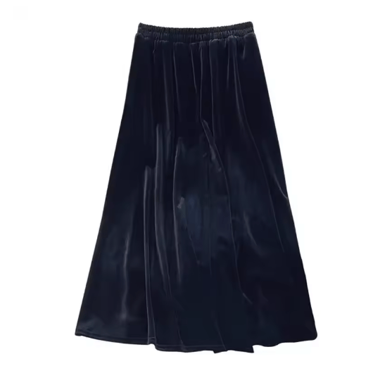 Jupe Noire Vintage Velours - Louise Vintage