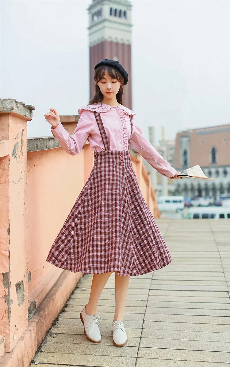 Jupe Vintage Dentelle Grande Taille Bleu - Louise Vintage