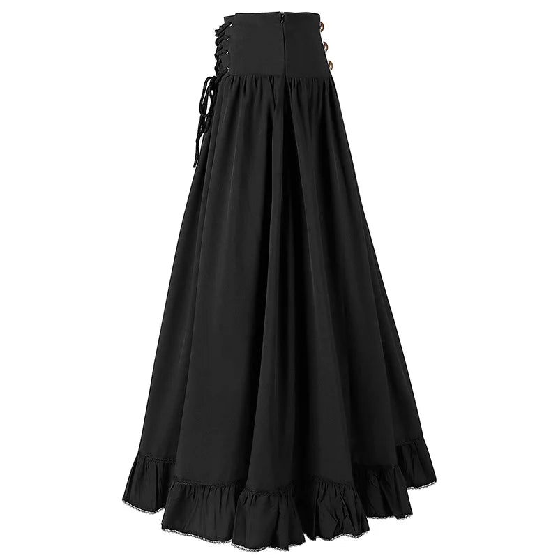 Jupe Vintage Grande Taille Bohême Noir - Louise Vintage