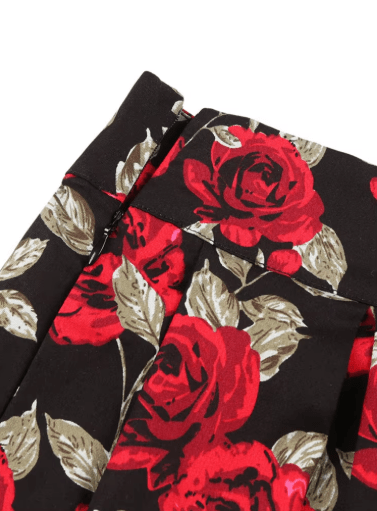 Jupe Vintage Trapèze Fleurs - Louise Vintage