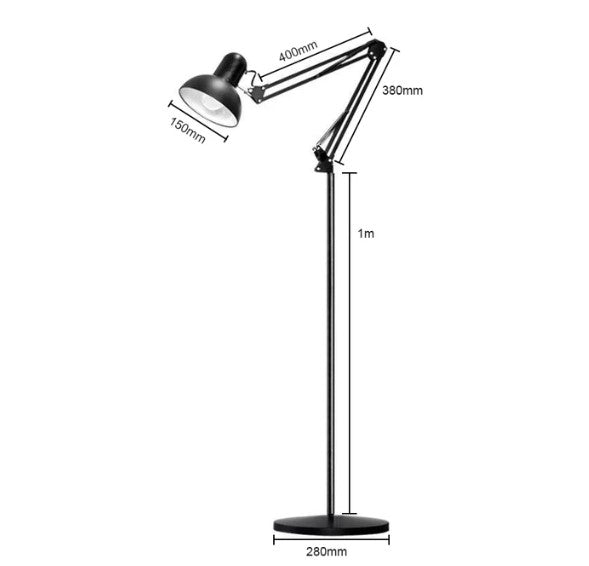 Lampe Rétro Ajustable Sur Pied - Louise Vintage