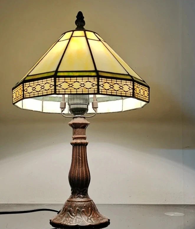Lampe Verre Vintage Design Vert - Louise Vintage