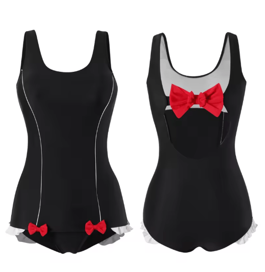 Maillot de Bain 1 Pièce Femme Vintage Noir - Louise Vintage