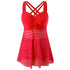 Maillot de Bain Sexy 1 Piece Vintage Rouge - Louise Vintage