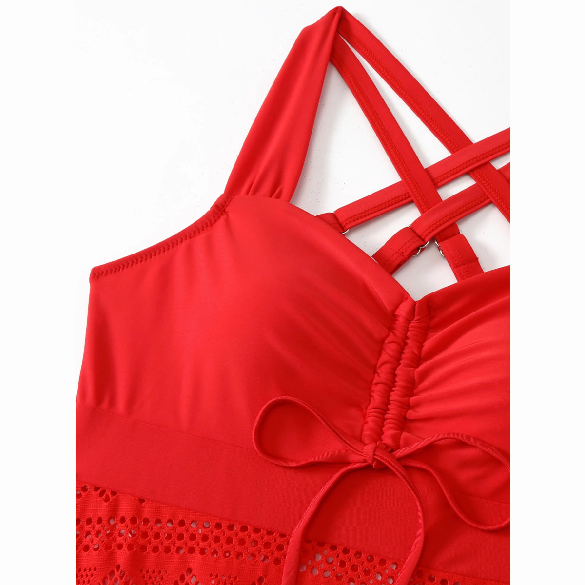 Maillot de Bain Sexy 1 Piece Vintage Rouge - Louise Vintage