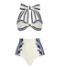 Maillot de Bain Vintage Bikini Taille Haute Beige - Louise Vintage