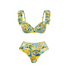 Maillot de Bain Vintage Fleurs Jaune - Louise Vintage