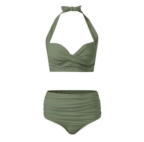 Maillot de Bain Vintage Vert - Louise Vintage