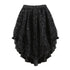 Mini Jupe Vintage Noir Fleurs - Louise Vintage