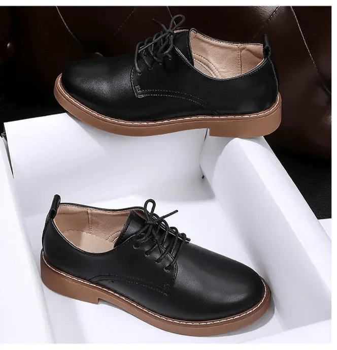 Mocassins Vintage Femme Noir - Louise Vintage