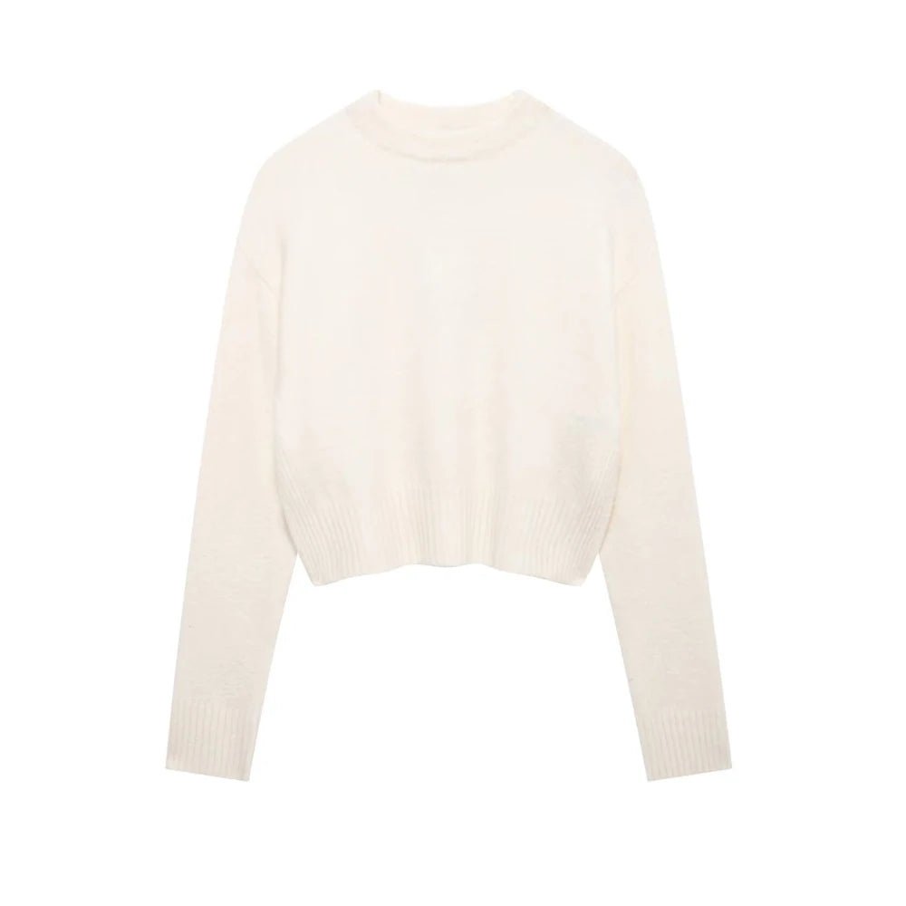 Pull Années 70 Blanc - Louise Vintage