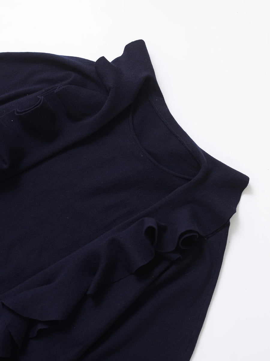 Pull Bleu Maille Vintage - Louise Vintage