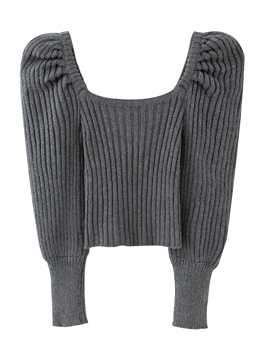 Pull Fille Vintage Gris - Louise Vintage