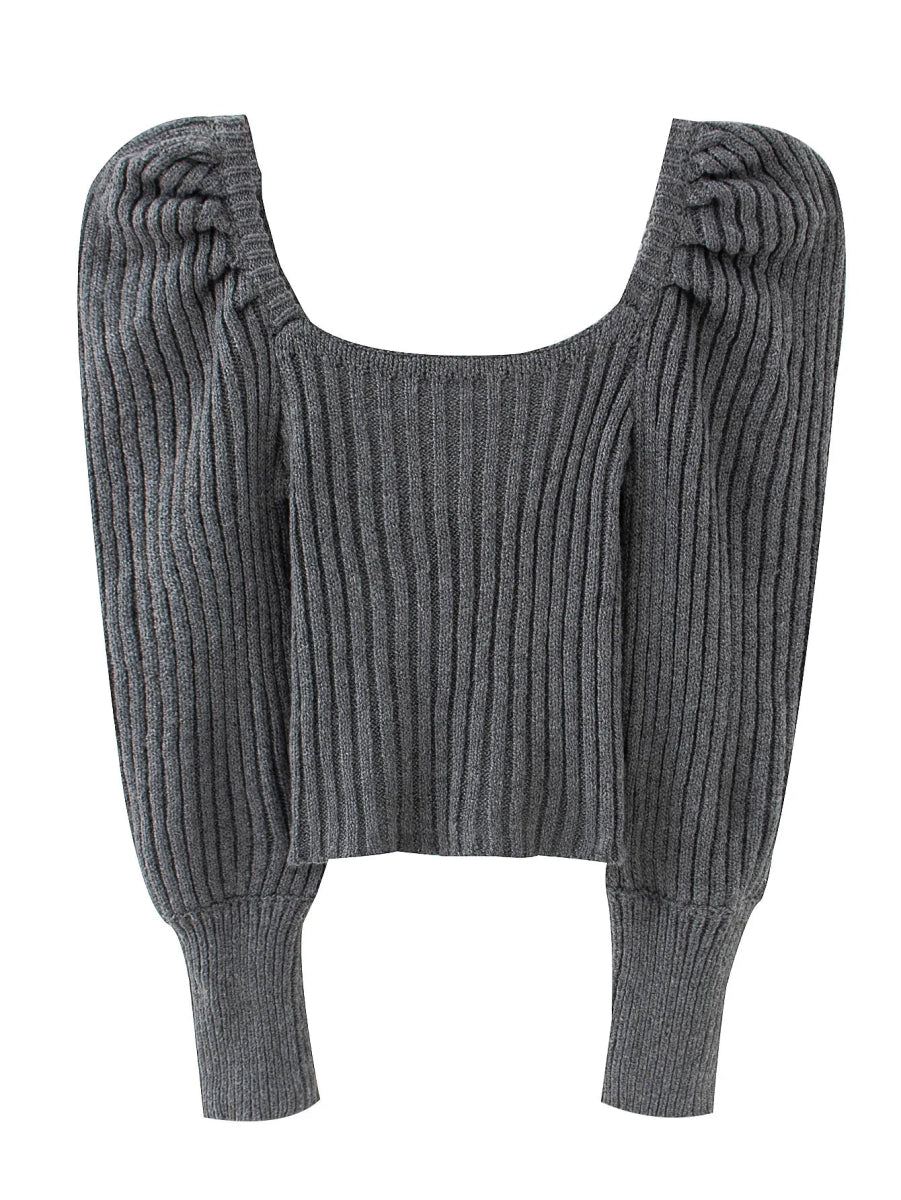Pull Fille Vintage Gris - Louise Vintage