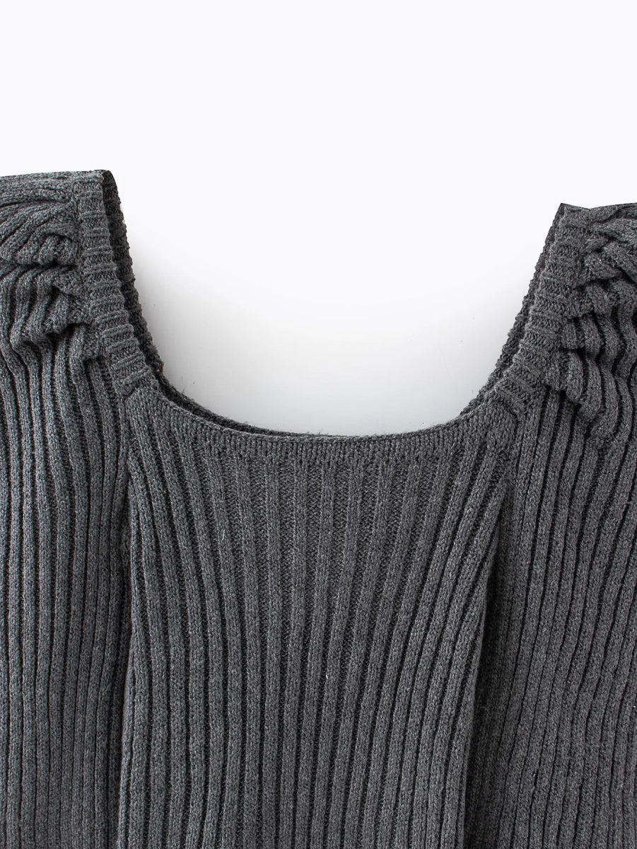 Pull Fille Vintage Gris - Louise Vintage