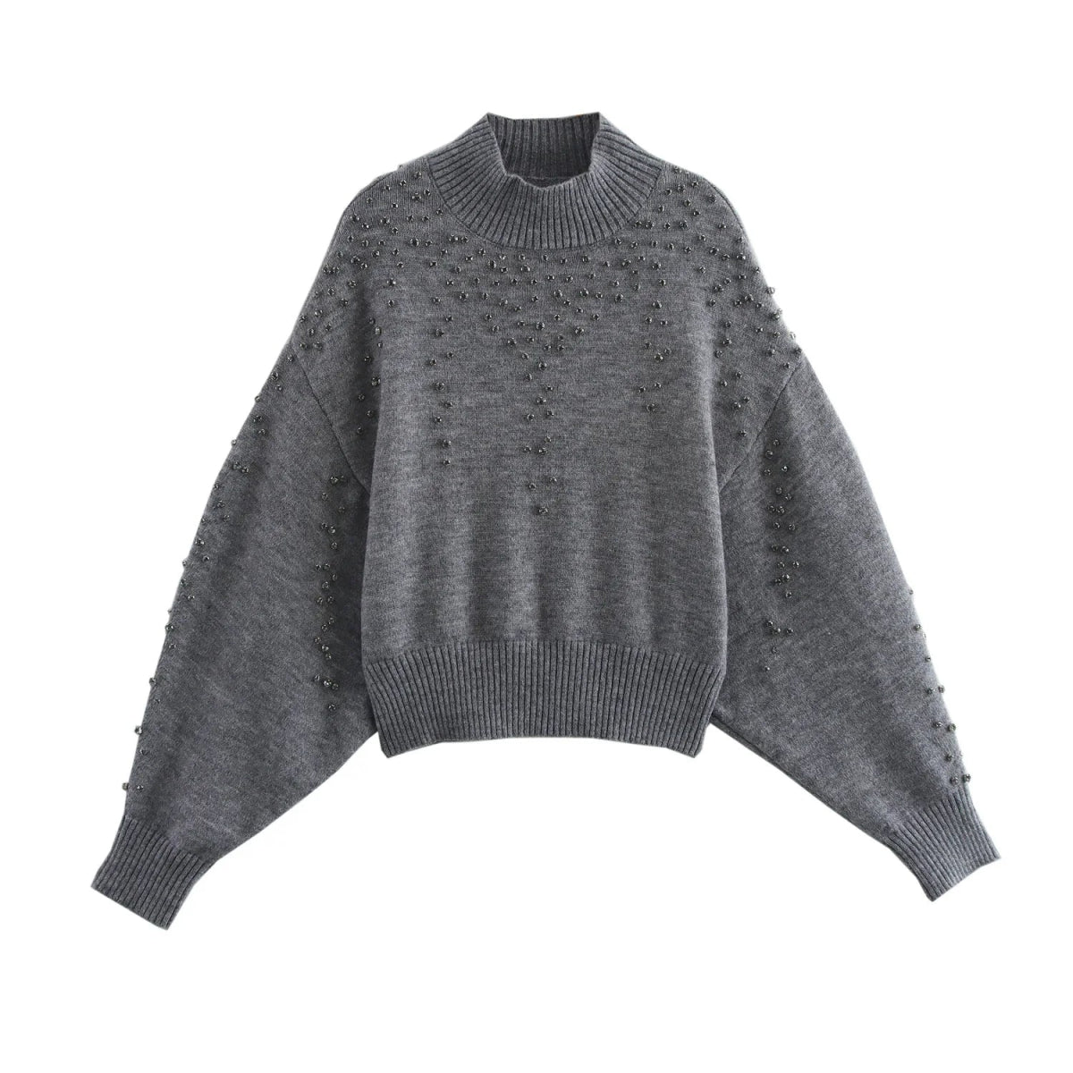 Pull Oversize Vintage Gris - Louise Vintage