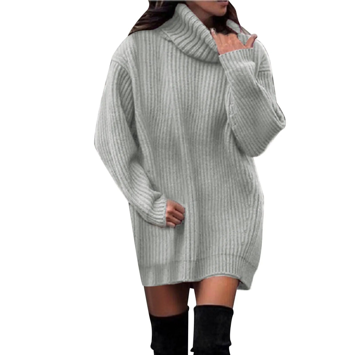 Pull Oversize Vintage Gris Clair - Louise Vintage