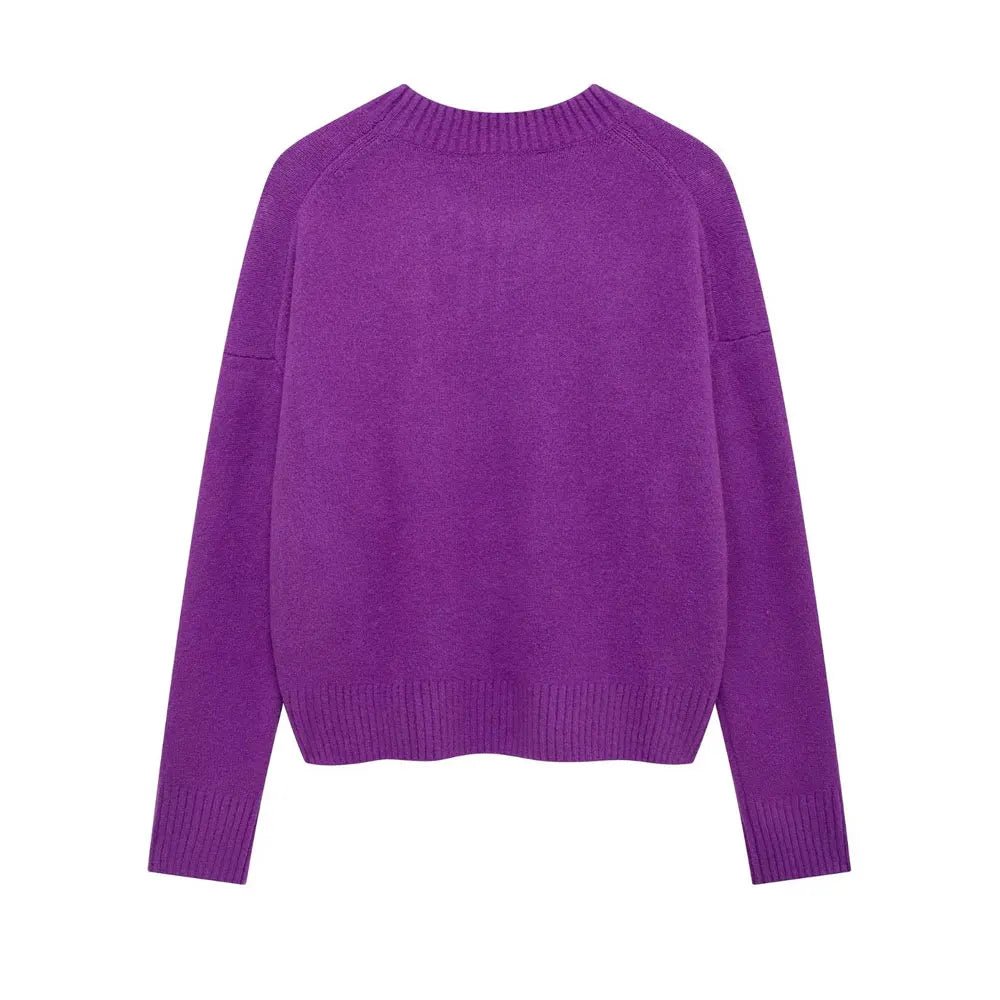 Pull Oversize Vintage Parme - Louise Vintage