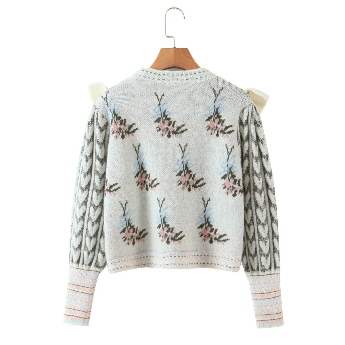Pull Tricot avec Fleurs Vintage - Louise Vintage