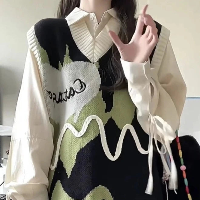 Pull Vintage Sans Manche Pas Cher - Louise Vintage