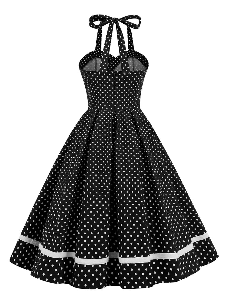 Robe à Pois Année 50 Rétro - Louise Vintage
