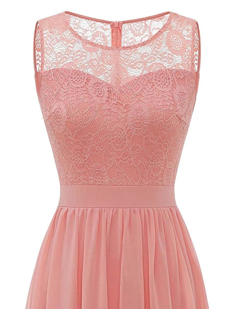 Robe Année 40 50 Classique Rose - Louise Vintage
