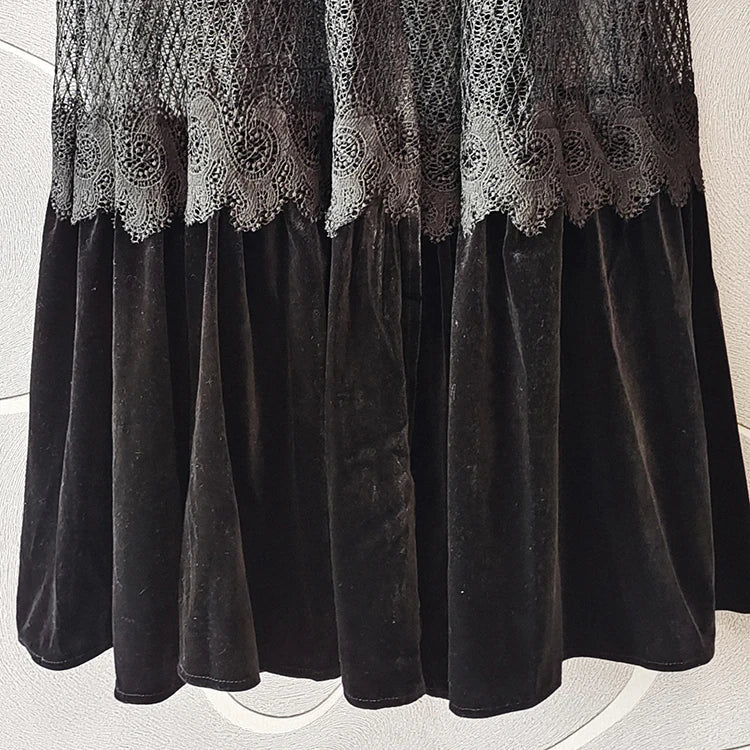 Robe Année 40 Hiver Noir - Louise Vintage