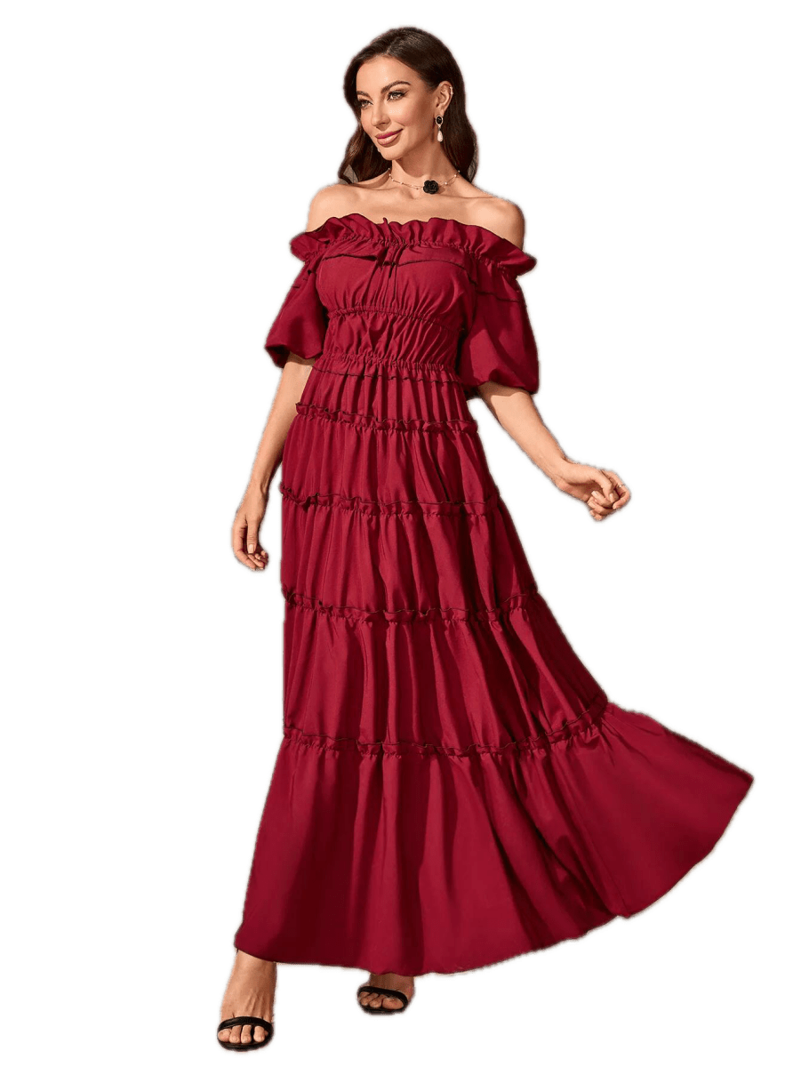 Robe Année 40 Rouge - Louise Vintage