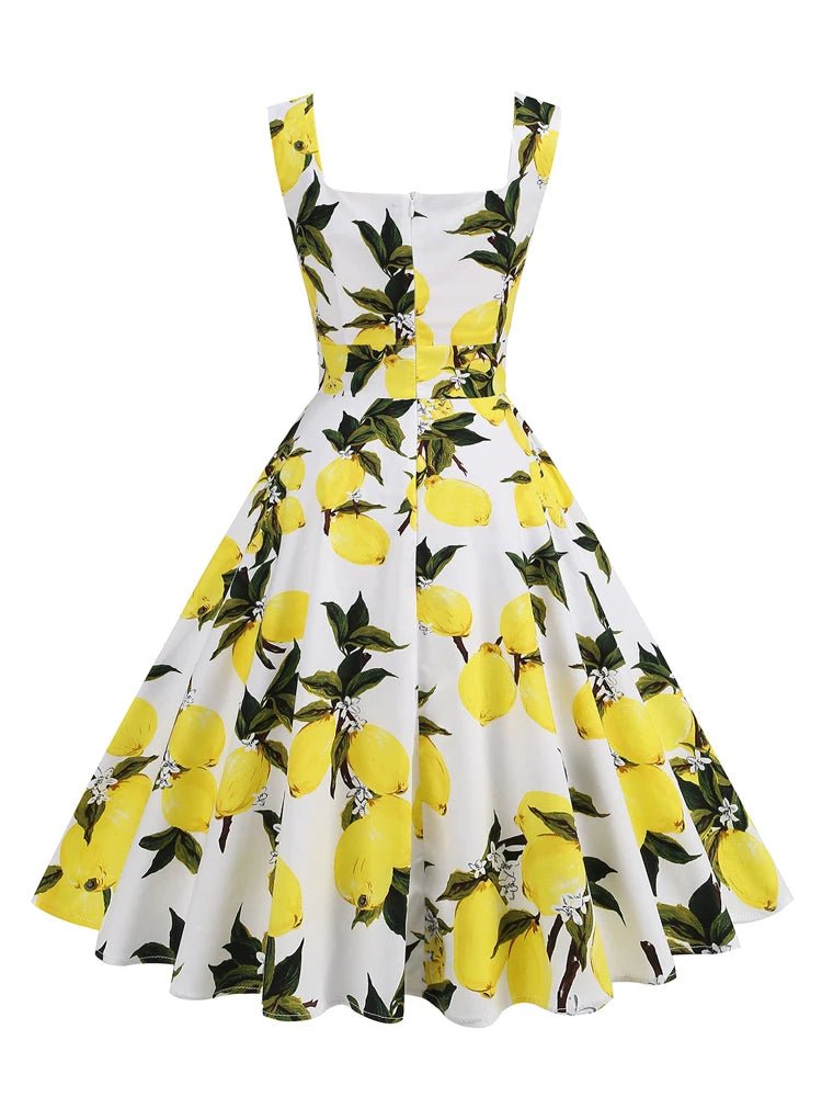 Robe Année 50 avec des Citrons - Louise Vintage