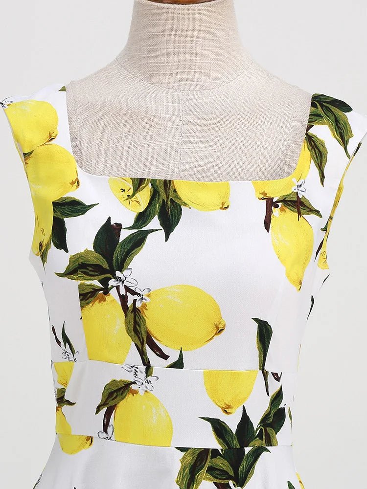 Robe Année 50 avec des Citrons - Louise Vintage